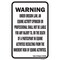Signmission Safety Sign, 12 in Height, Aluminum, 18 in Length, 25148 A-1218-25148 - alternate 1